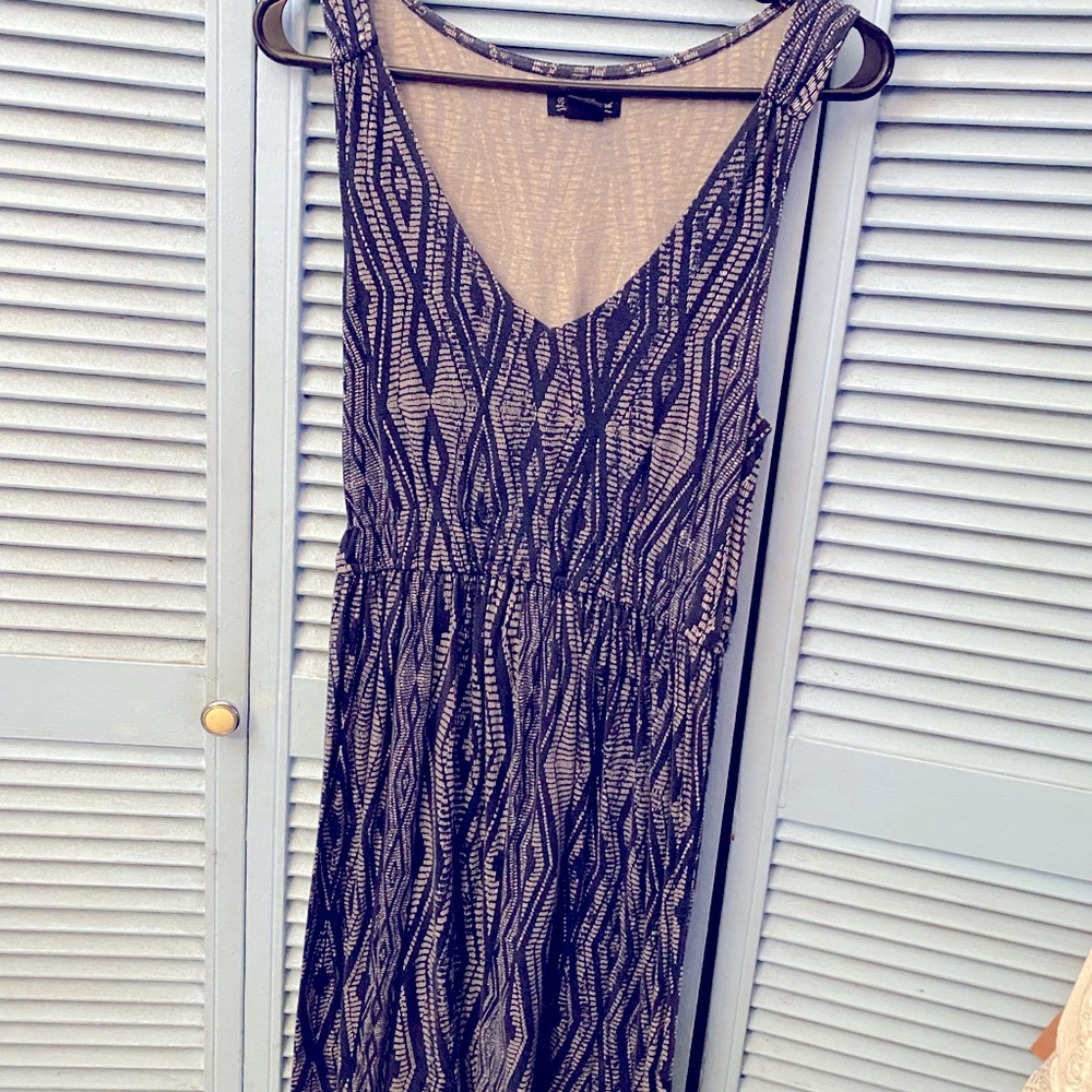 Lucky Brand summer dress. Navy and white